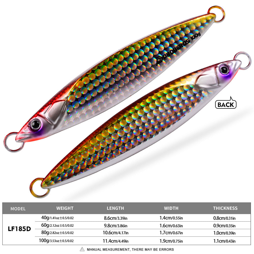 KATYUSHA Metal Jig Lure, 40g-100g, 3D Realistic Fish Design Saltwater Fast Sinking Vertical Jigging Bait