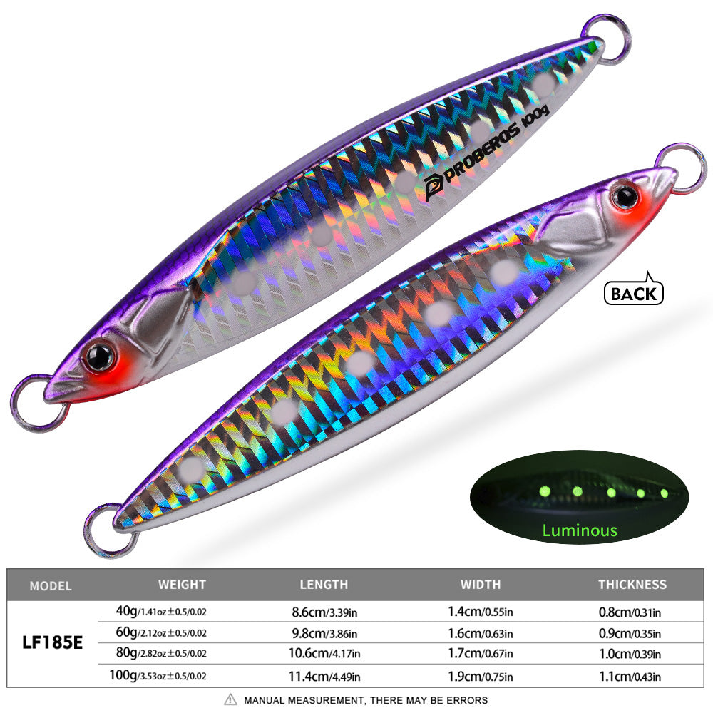 KATYUSHA Metal Jig Lure, 40g-100g, 3D Realistic Fish Design Saltwater Fast Sinking Vertical Jigging Bait