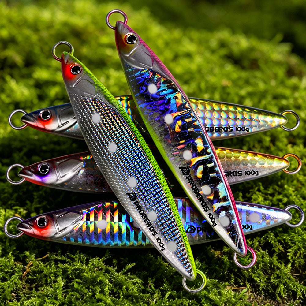 KATYUSHA Metal Jig Lure, 40g-100g, 3D Realistic Fish Design Saltwater Fast Sinking Vertical Jigging Bait