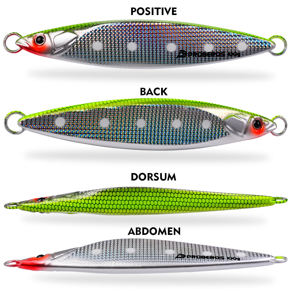 KATYUSHA Metal Jig Lure, 40g-100g, 3D Realistic Fish Design Saltwater Fast Sinking Vertical Jigging Bait