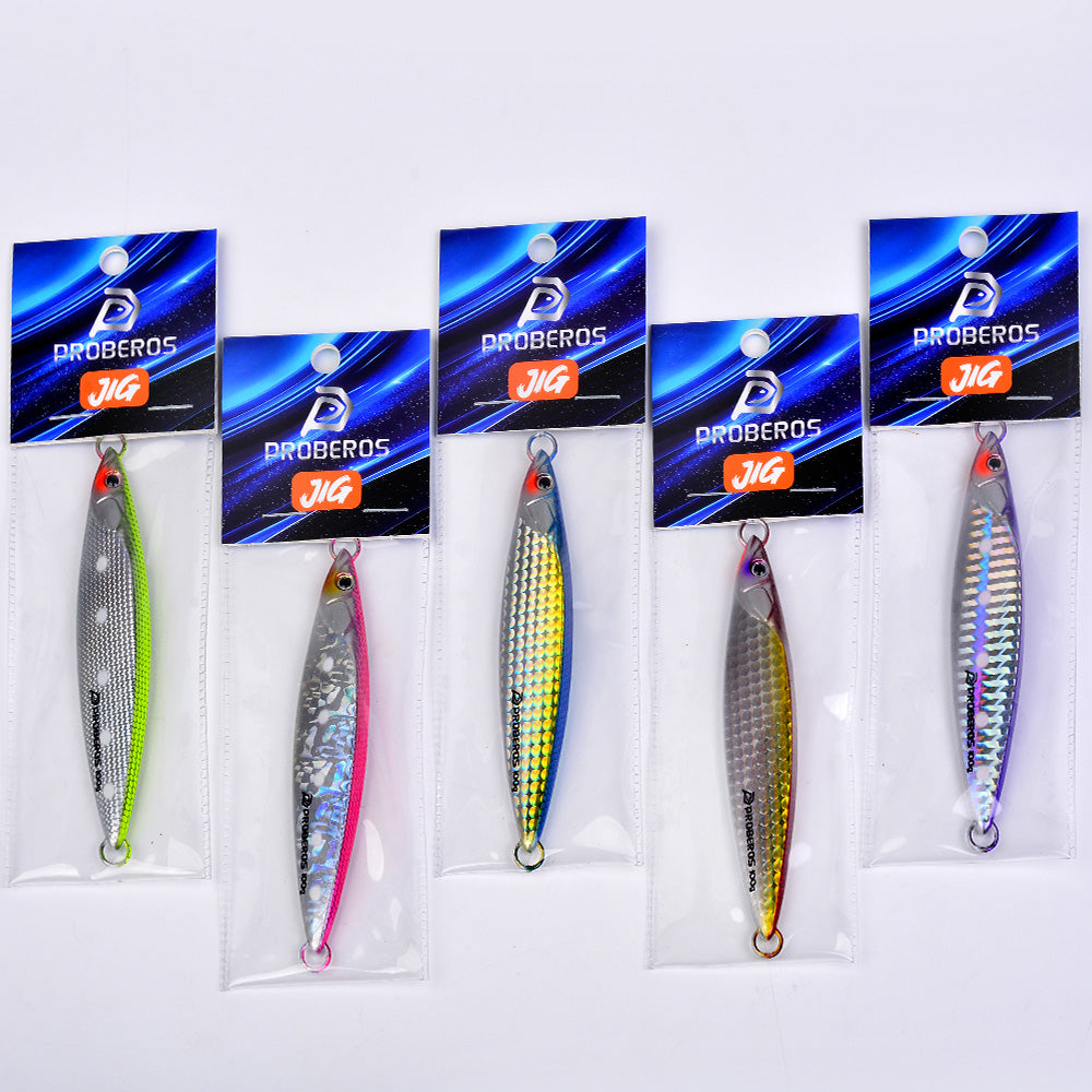 KATYUSHA Metal Jig Lure, 40g-100g, 3D Realistic Fish Design Saltwater Fast Sinking Vertical Jigging Bait