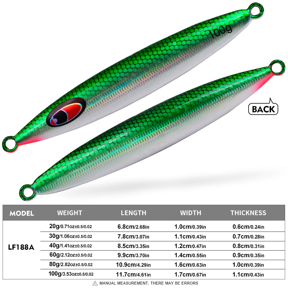 KATYUSHA Metal Jig Lure, 20g-100g, Realistic Scale Design Offshore Fishing Jig