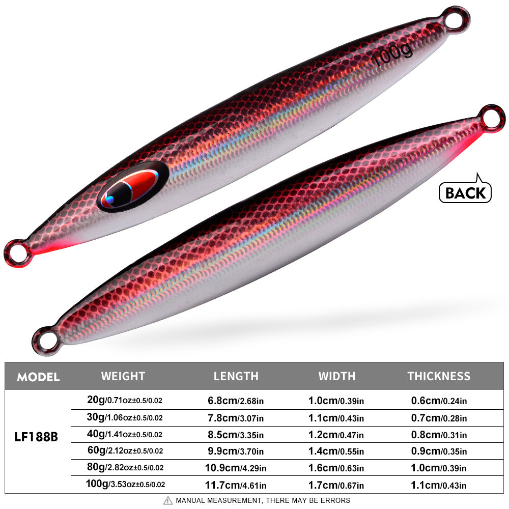 KATYUSHA Metal Jig Lure, 20g-100g, Realistic Scale Design Offshore Fishing Jig