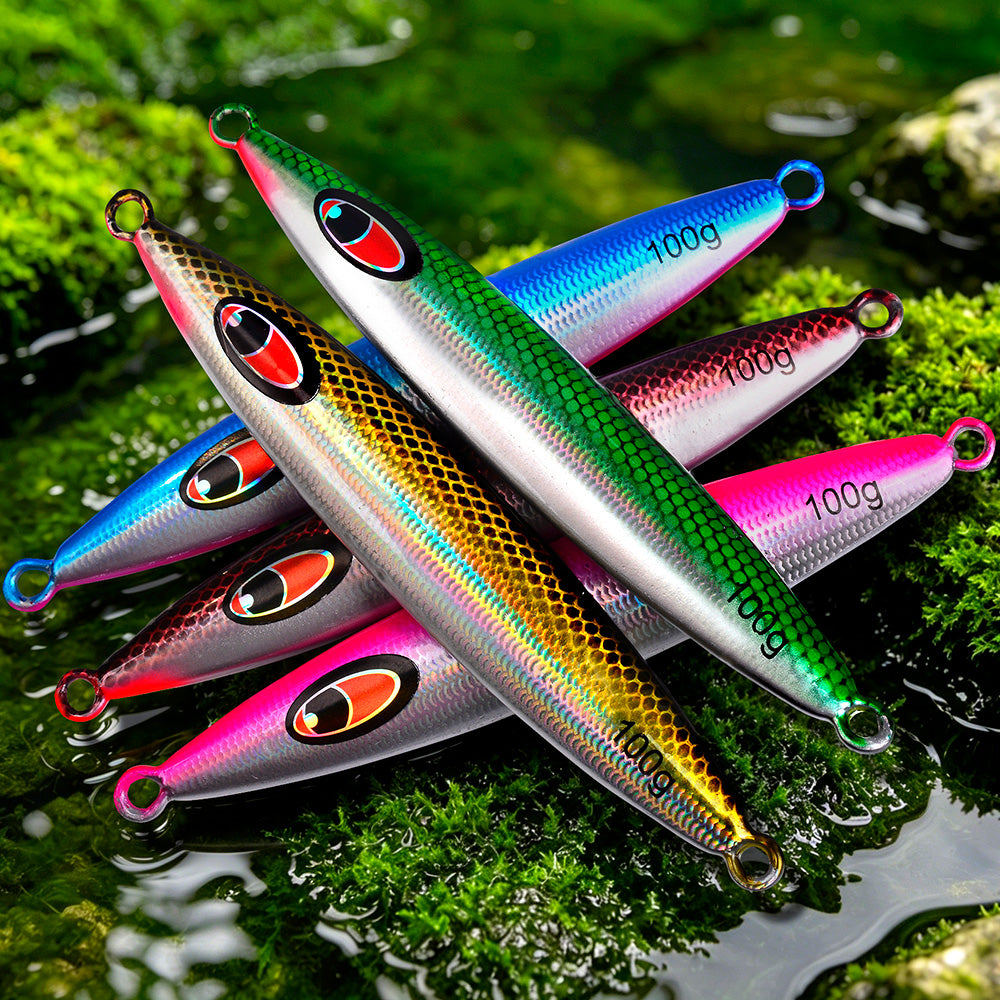 KATYUSHA Metal Jig Lure, 20g-100g, Realistic Scale Design Offshore Fishing Jig