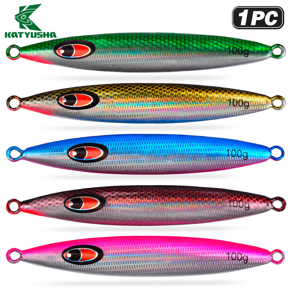 KATYUSHA Metal Jig Lure, 20g-100g, Realistic Scale Design Offshore Fishing Jig