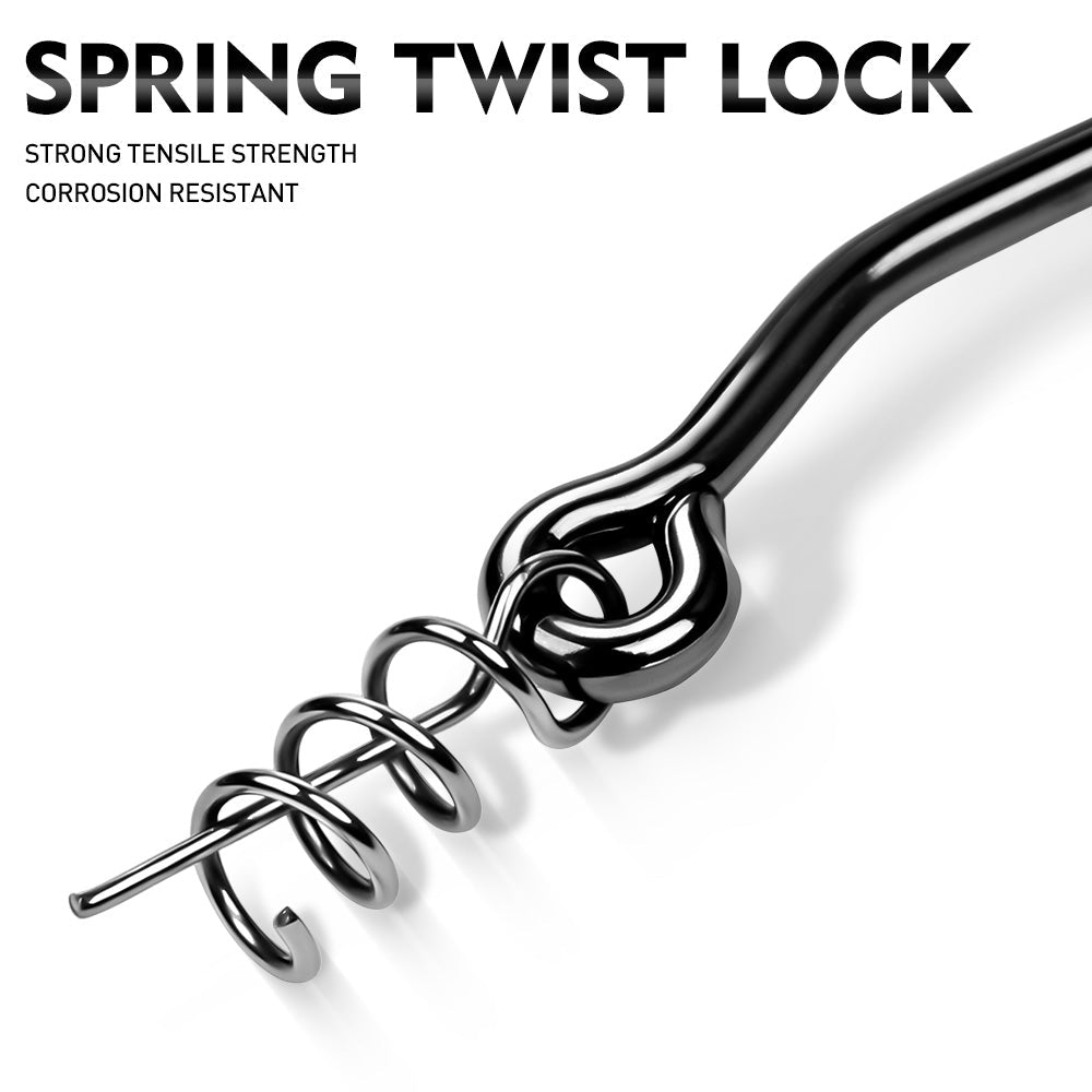 PROBEROS Weighted Swimbait Jig Hooks QBG001, 6/0#-10/0# Offset Weedless Hooks with Spring Twist Lock