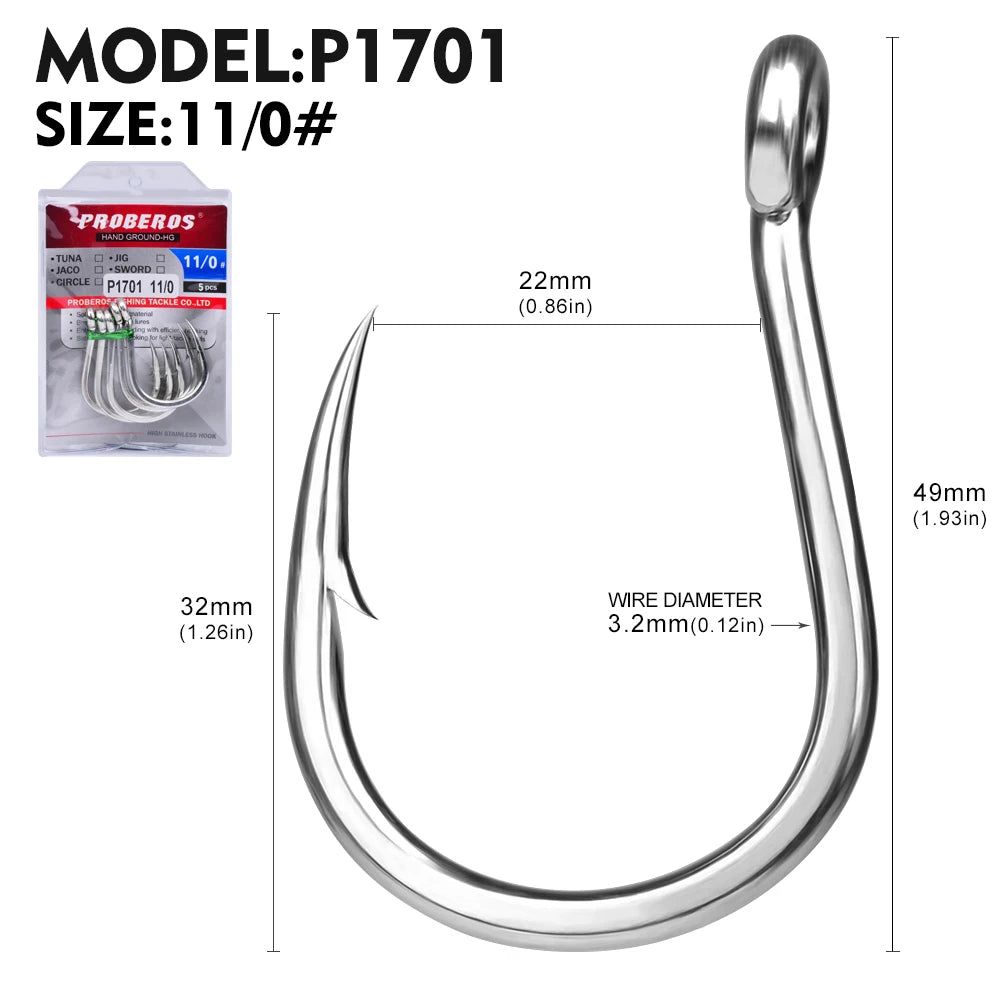 KATUYSHA   Jig Fishing Hook High Carbon Steel - Barbed with Hydrophilic Coating for Faster Sinking