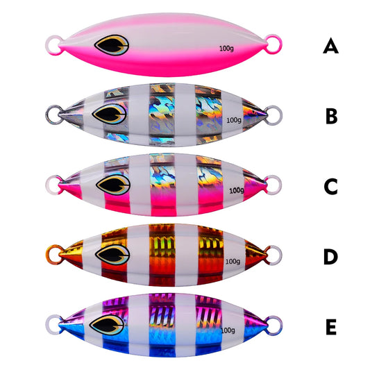 KATUYSHA   100g-150g-200g Seawater Jigging Lure Glowing Sea Fishing Lure Long Throw Metal Lure Boat Fishing Bait