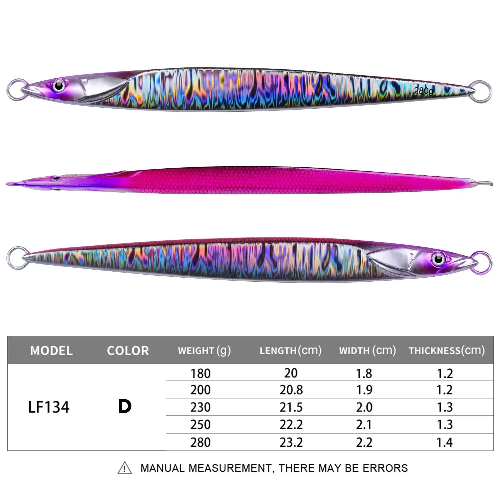 1PC   KATUYSHA   Metal Fishing Lure 180-200-230-250-280g Artificial Jig Baits Hard Wobblers Fast Trolling  Jigging Sea pesca Isca