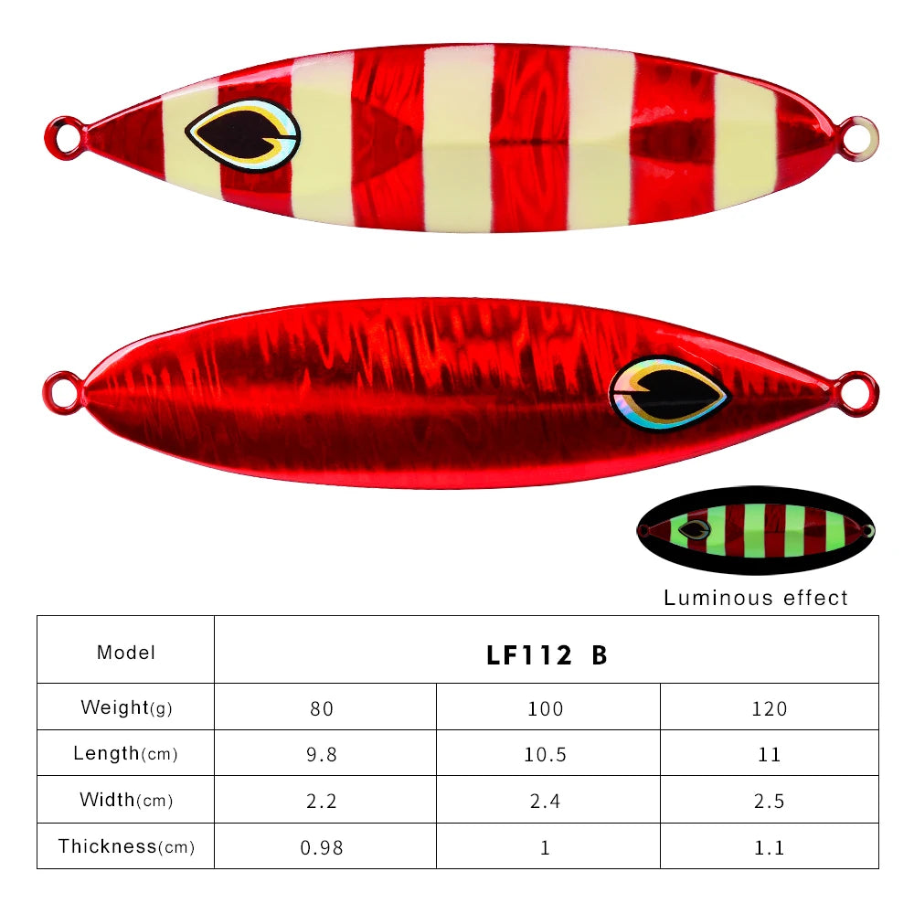 KATUYSHA  glowing sea fishing lure seawater jigging lure  long throw metal lure boat fishing bait