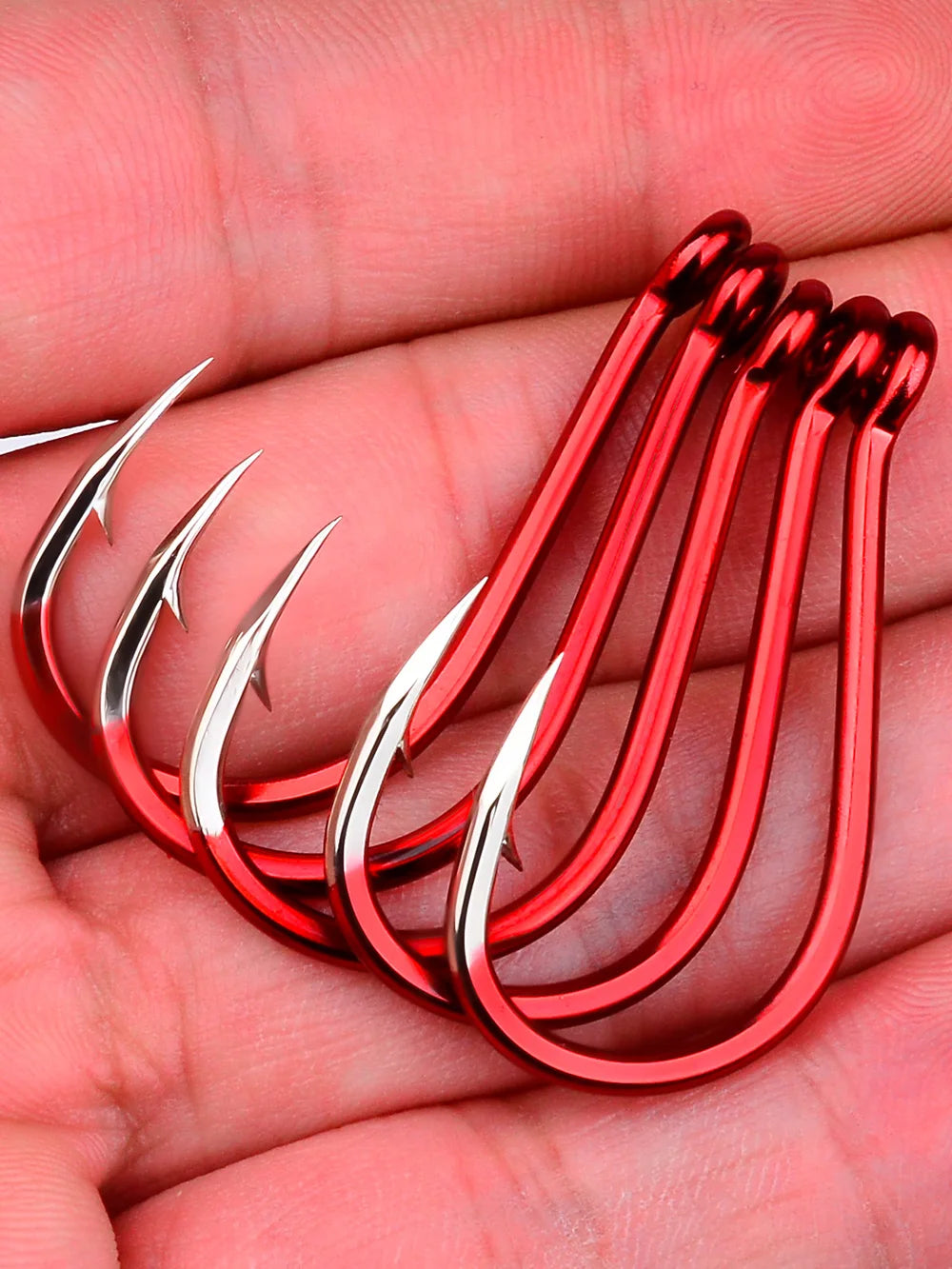 KATUYSHA Coral Reef Jig Fishing Hook - High Carbon Steel Barbed with Abrasion-Resistant Tip