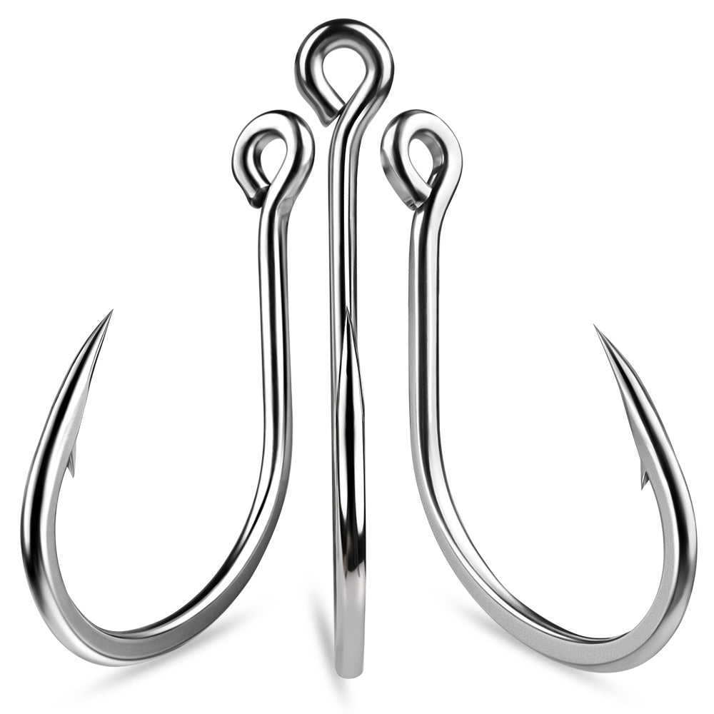 KATYUSHA SJ58 Stainless Steel Circle Fishing Hooks, 1/0#-9/0# Heavy Duty Offshore Hooks