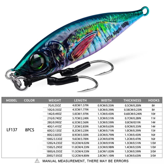 KATUYSHA 1PCS Sea Fishing Jigs Bait 10G-60G Metal Jigging Lure Artificial Hard Wobbler Sinking Fishing Isca Bass Fishing Tackle
