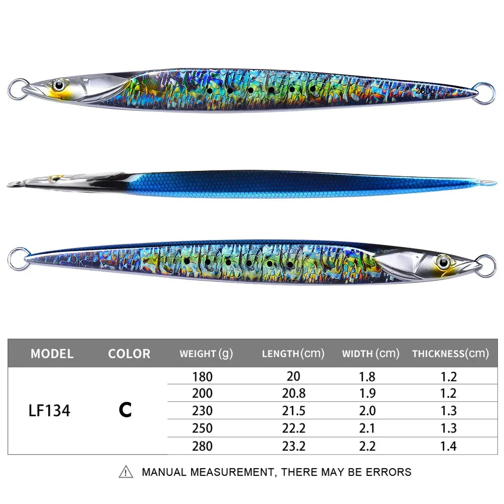 1PC   KATUYSHA   Metal Fishing Lure 180-200-230-250-280g Artificial Jig Baits Hard Wobblers Fast Trolling  Jigging Sea pesca Isca