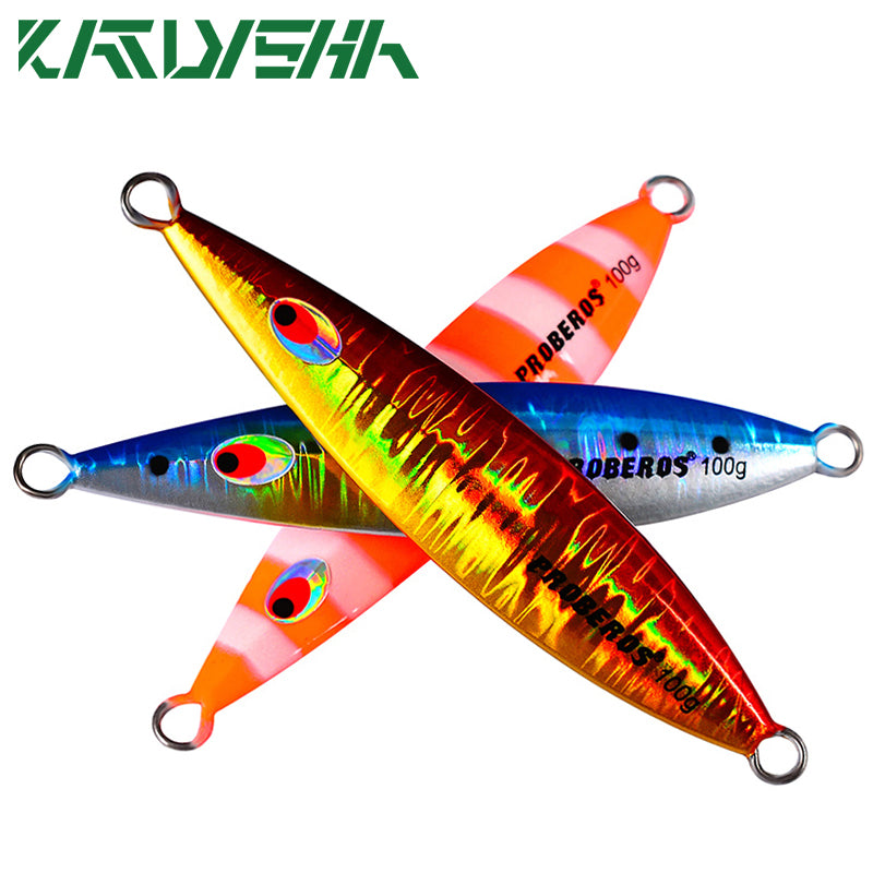 KATUYSHA 40g-60g-80g-100gGlowing Sea Fishing Lure Long Throw Metal Lure Boat Fishing Bait Seawater Jigging Lure