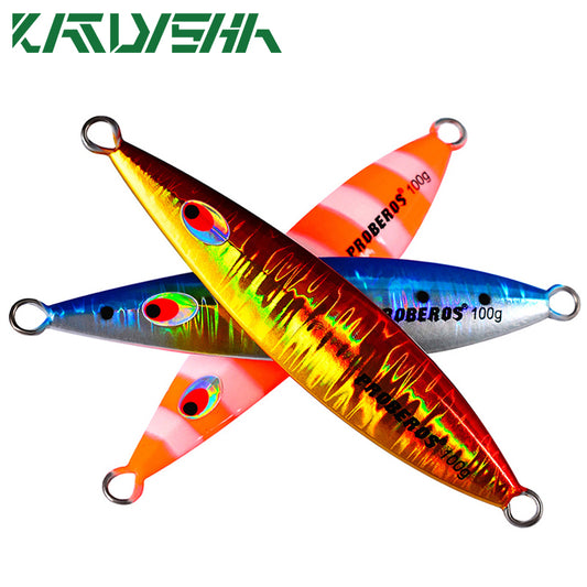 KATUYSHA 40g-60g-80g-100gGlowing Sea Fishing Lure Long Throw Metal Lure Boat Fishing Bait Seawater Jigging Lure
