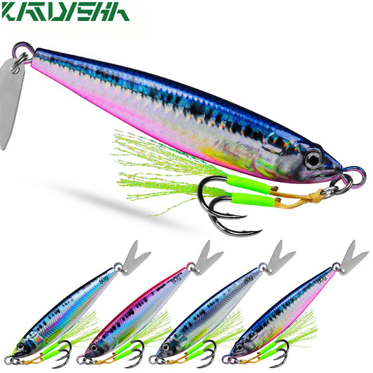 KATUYSHA  Metal Jig Fishing Lure Swimbait Spinner Sea Tackle Kit Pesca Artificial Bait Cast 3D Laser Wobbler Pike Spoon Carp Hook