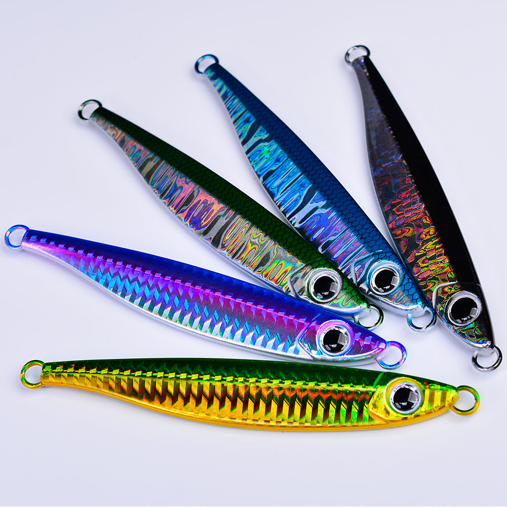 KATUYSHA 1PC Drag Metal Jig Spoon 14-80g Trolling Jigging Fish Sea Bass Hard Bait Fast Sinking Fishing Lure Wobbler Lure