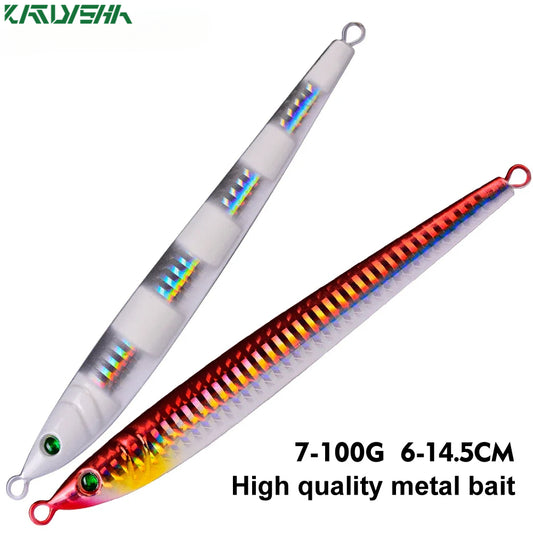 KATUYSHA  seawater jigging lure glowing sea fishing lure boat fishing baitlong throw metal lure